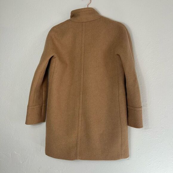 J. Crew wool camel trench coat size 4 - Picture 5 of 10